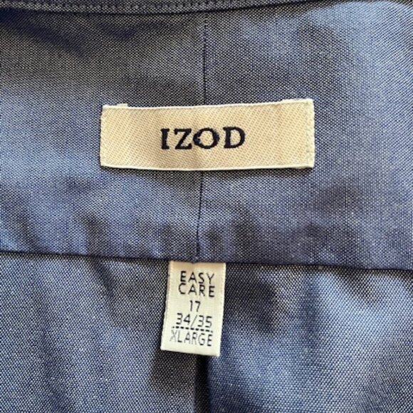 IZOD | Easy Care Men's Shirt Size 17 - 34/35, XL - Picture 4 of 7